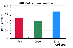 rgb background color #7B6BA3 mixer