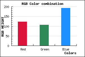 rgb background color #7B6BC1 mixer