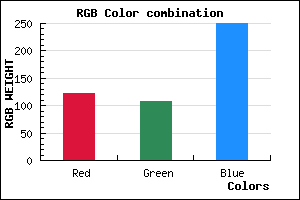 rgb background color #7B6BFA mixer