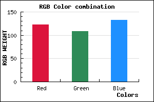 rgb background color #7B6C84 mixer