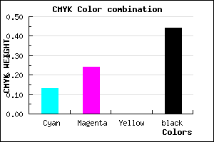 #7B6C8E color CMYK mixer