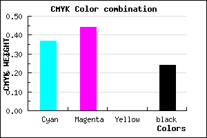 #7B6CC2 color CMYK mixer