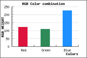 rgb background color #7B6DE3 mixer
