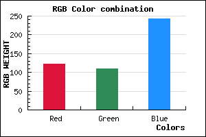 rgb background color #7B6EF2 mixer