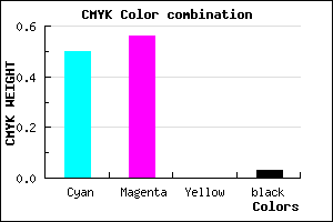 #7B6EF8 color CMYK mixer