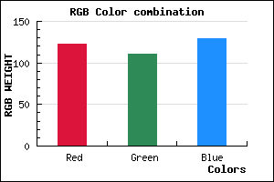 rgb background color #7B6F81 mixer
