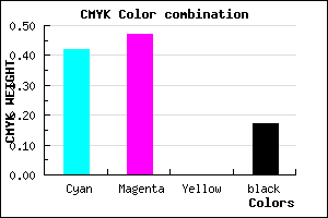 #7B6FD3 color CMYK mixer