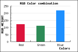 rgb background color #7B6FDB mixer