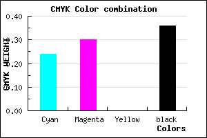 #7B72A2 color CMYK mixer