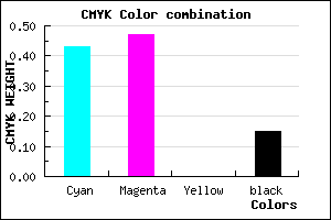 #7B72D8 color CMYK mixer
