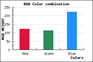 rgb background color #7B72DE mixer