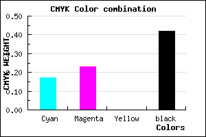 #7B7395 color CMYK mixer