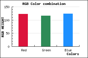 rgb background color #7B747C mixer