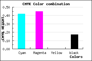 #7B74D4 color CMYK mixer