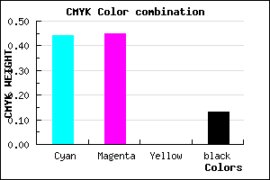 #7B79DD color CMYK mixer
