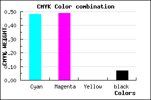 #7B79ED color CMYK mixer
