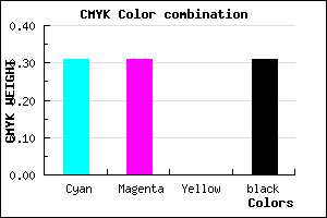 #7B7BB1 color CMYK mixer