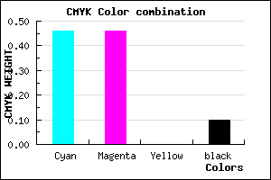 #7B7BE5 color CMYK mixer