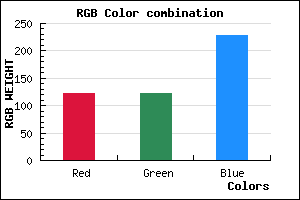 rgb background color #7B7BE5 mixer