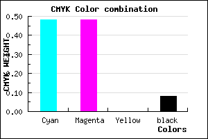 #7B7BEB color CMYK mixer