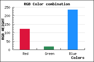 rgb background color #7B12EC mixer