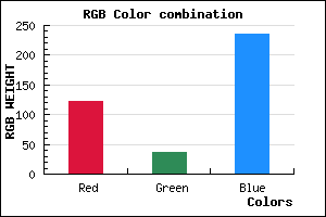 rgb background color #7B24EC mixer