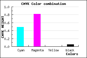 #7B2BF3 color CMYK mixer