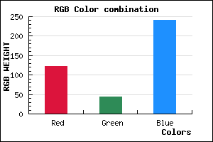 rgb background color #7B2CF0 mixer