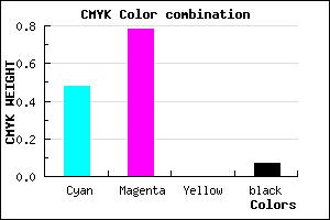 #7B33ED color CMYK mixer