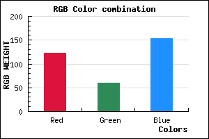 rgb background color #7B3C9A mixer