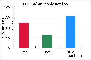rgb background color #7B409C mixer