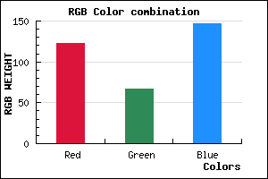 rgb background color #7B4393 mixer