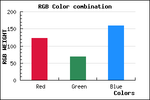 rgb background color #7B459F mixer