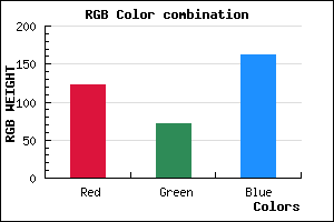 rgb background color #7B48A2 mixer