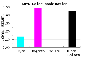 #7B498D color CMYK mixer