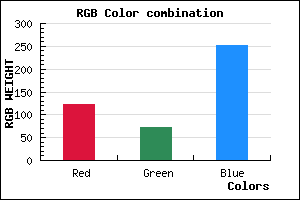 rgb background color #7B49FB mixer
