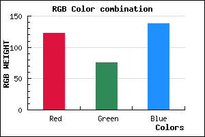 rgb background color #7B4C8A mixer