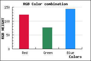 rgb background color #7B4D8F mixer