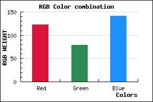 rgb background color #7B4F8D mixer