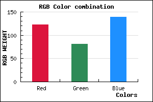 rgb background color #7B518B mixer