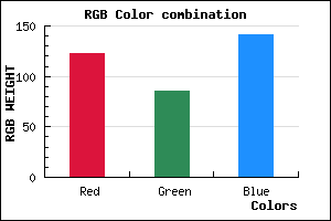 rgb background color #7B558D mixer