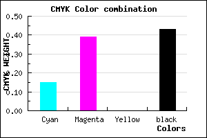 #7B5991 color CMYK mixer