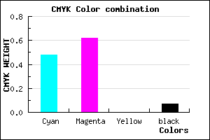 #7B5AED color CMYK mixer