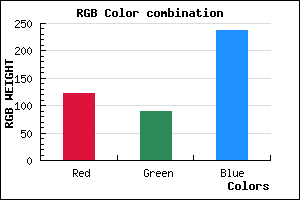 rgb background color #7B5AED mixer