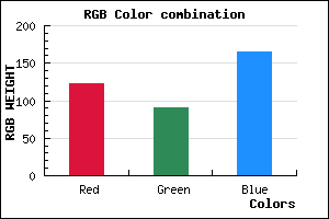 rgb background color #7B5BA5 mixer