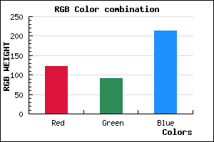rgb background color #7B5CD6 mixer
