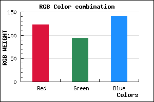 rgb background color #7B5D8D mixer