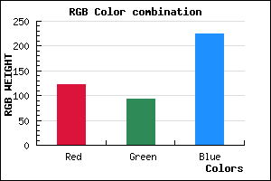 rgb background color #7B5DE1 mixer