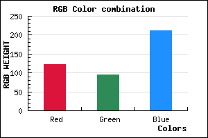 rgb background color #7B5ED3 mixer