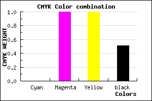 #7C0000 color CMYK mixer